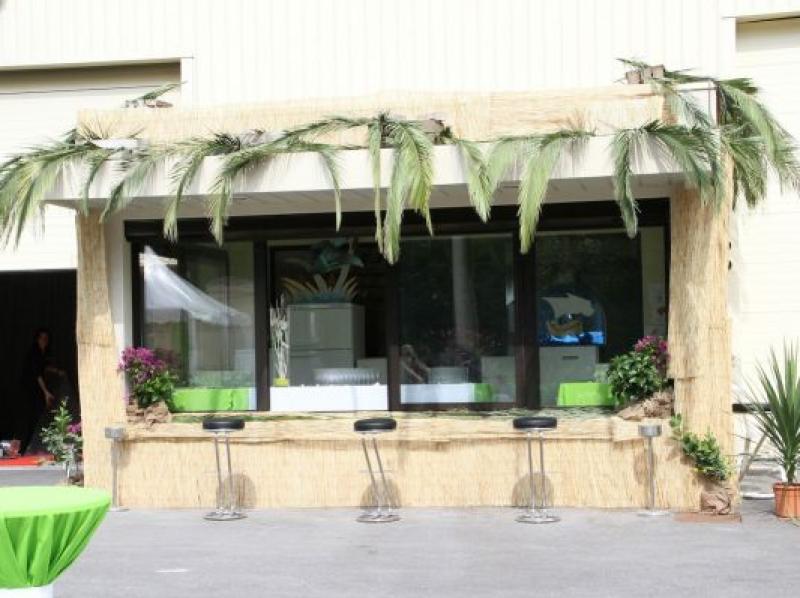 Quai coopérative après décoration "Thème Plage"